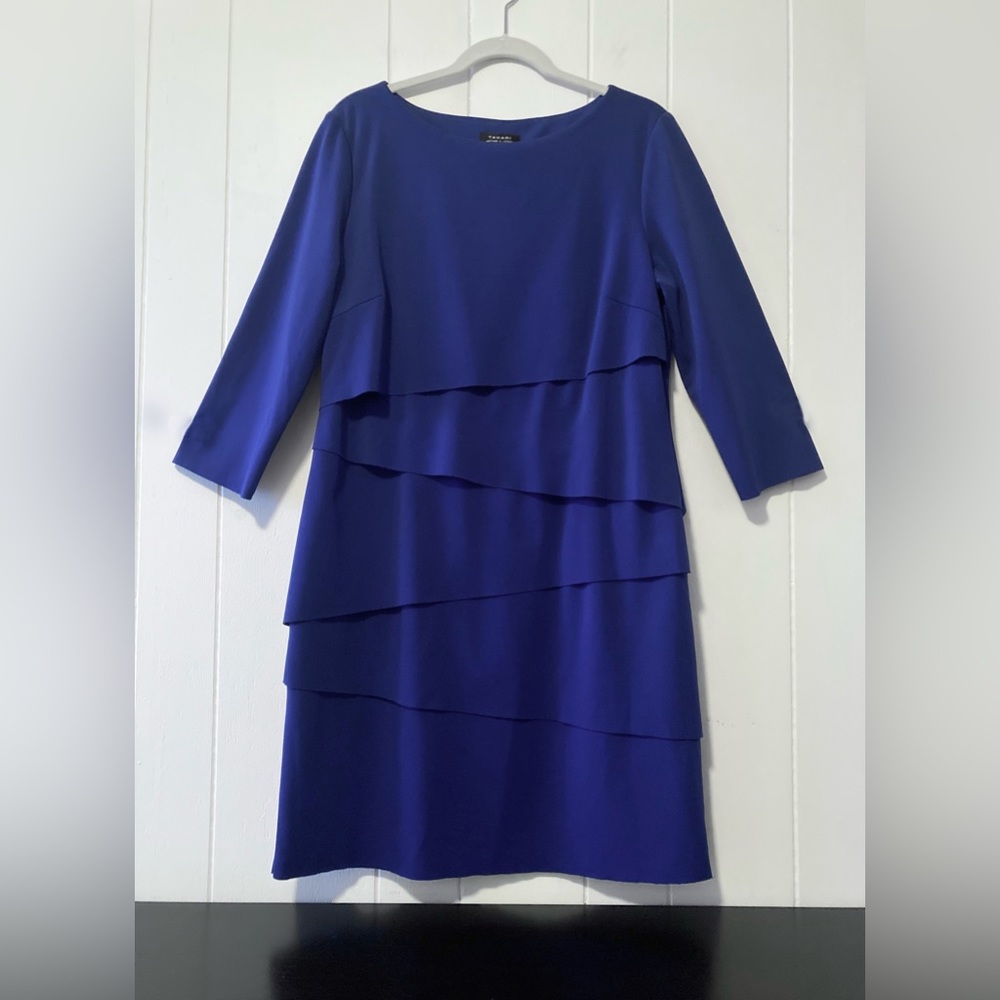 Tahari Royal Blue Sheath Dress